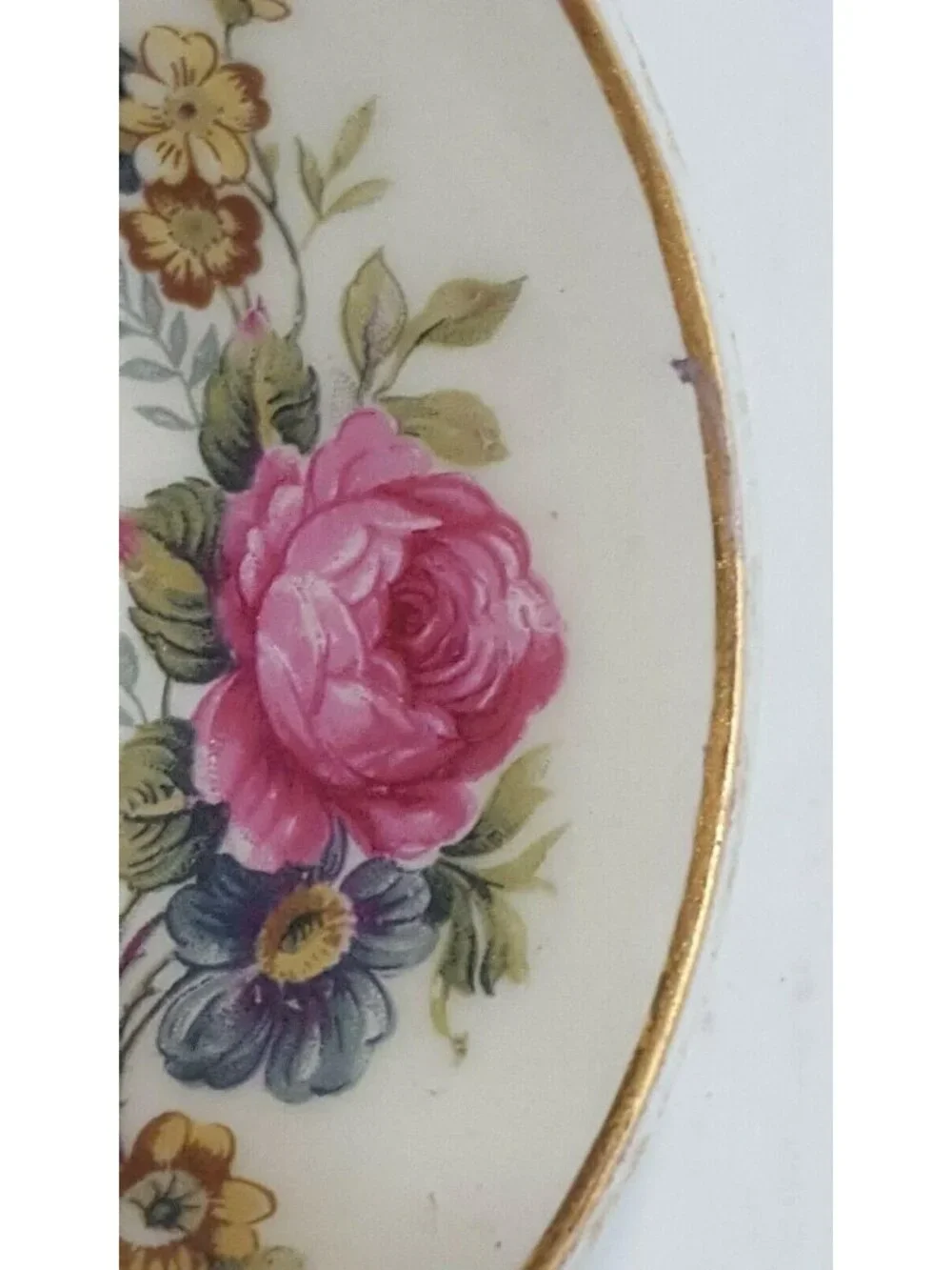 Limoges Lucien Michelaud Tea Cup and Saucer Vintage Pink‎ Roses